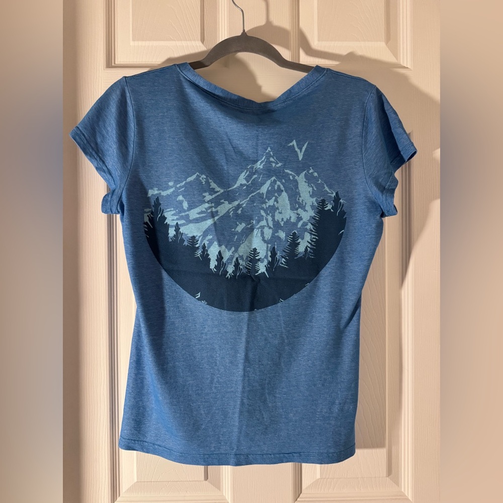 Voormi Wool Blue Mountain Graphic Tee